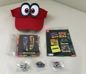Win all this official E3 swag by commenting below! (Click to enlarge photo)